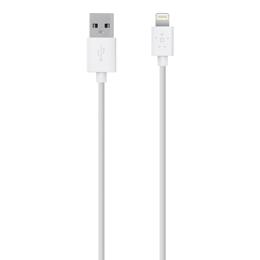 Cable blanco MIXIT de Lightning a USB ChargeSync de 1,2 metros de largo