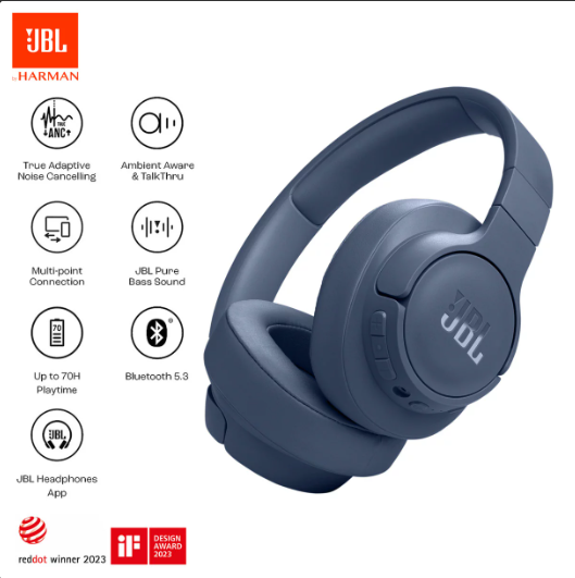 Audífonos JBL Tune 770NC Wireless Bluetooth 70H Azul