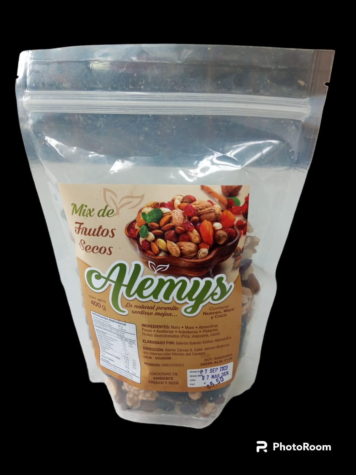 Mix de Frutos Secos Alemys 400 gr