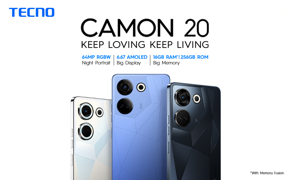 TECNO CAMON 20 256GB 8GB GLACIER GLOW