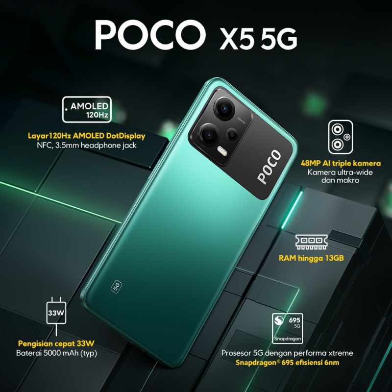 POCO X5 5G 256GB 8GB GREEN